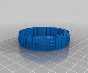 My Customized More Stretchlet Bracelet 3D Models