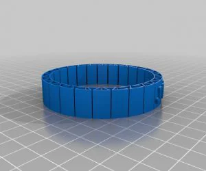 Lexi2 Customized Dual Flexible Name Bracelet 3D Models