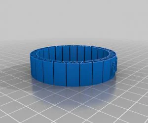 My Customized Flexible Name Bracelet Derby High 3D Models