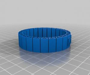 My Customized Flexible Name Bracelet 3D Models