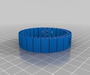 Notched Circular Bracelet 3D Models