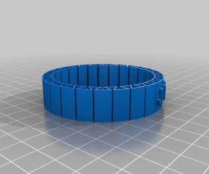 My Customized Flexible Name Bracelet Tomas 3D Models