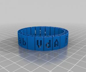 My Customized Cause Bracelet Stop The Daleks 3D Models