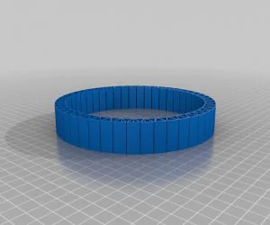 My Customized Flexible Name Bracelet Full Version 3D Models