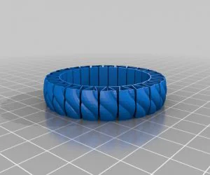 Ledge Street Band Bracelet 3D Models