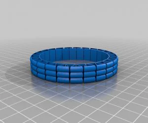 My Customized Flexible Name Bracelet 3D Models